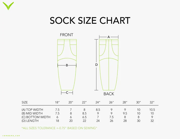 Jet Blue Hockey White Sock