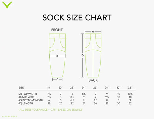 Jet Blue Hockey White Sock