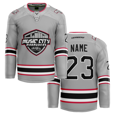 2013 Music City Marauders Custom Gray Twill Jersey