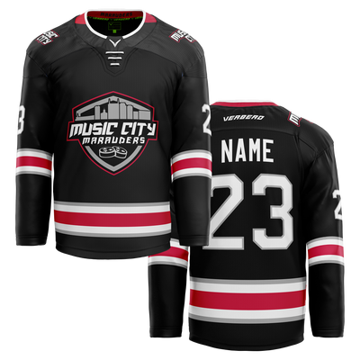 2013 Music City Marauders Custom Black Twill Jersey