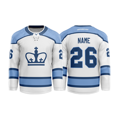 Columbia Hockey White Custom Sublimated with Twill Jersey