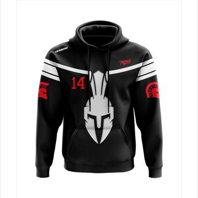 Trenton Trojans Black Custom Fleece Hoodie
