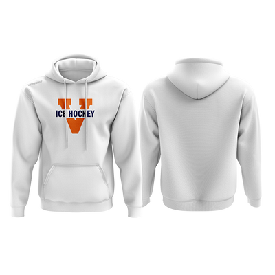 Virginia Womens White Fleece Hoodie