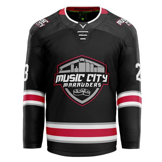 2013 Music City Marauders Custom Black Twill Jersey