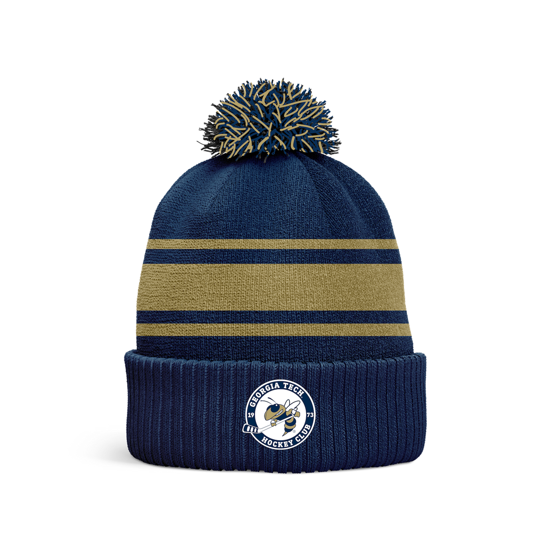 Georgia Tech Pom Beanie / Toque