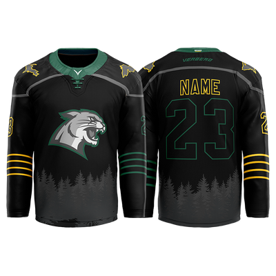 Northern Michigan Womens Custom Black Sublimated Jersey