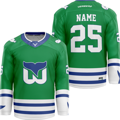 Newport Whalers Custom Sublimated Away Jersey