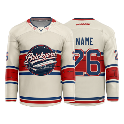 Republic Hockey Club Custom White Sublimated with Twill Jersey