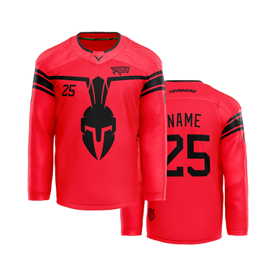 Trenton Trojans 2018 Custom Red Sublimated Jersey