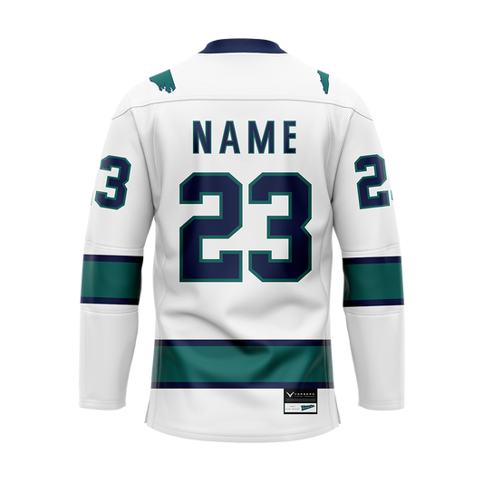 UNC-Wilmington White Sublimated Jersey Customized