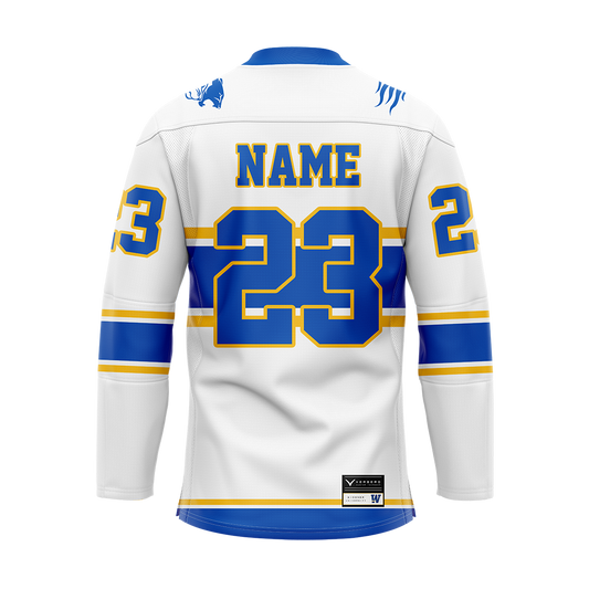 Custom Widener White Replica Sublimated Jersey