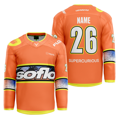 SoFlo Custom Orange Sublimated Jersey