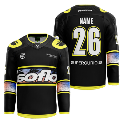 SoFlo Custom Black Sublimated Jersey