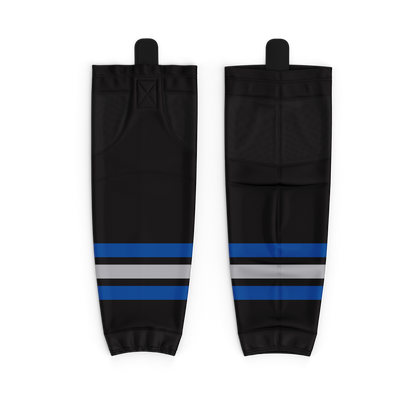 Nolensville HS Hockey Custom Black Socks