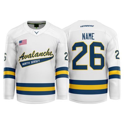 Stripes Co Custom White Tackle Twill Jersey
