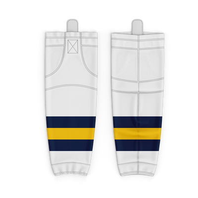 Stripes Co Custom White Socks