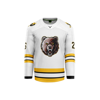 Nashoba Grizzlies Custom Sublimated White Jersey