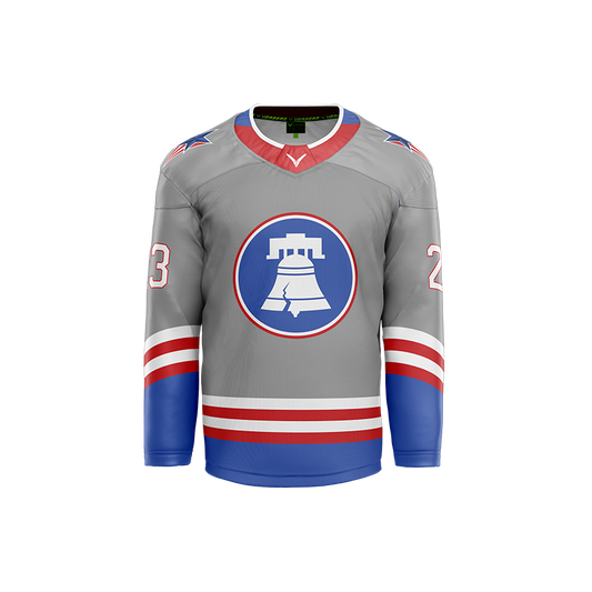 Skate Of The Union Custom Grey Sublimated Jersey