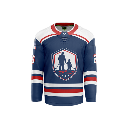 Nolensville Father/Son/Daughter Skate Custom Sublimated Reversible Blue Jersey
