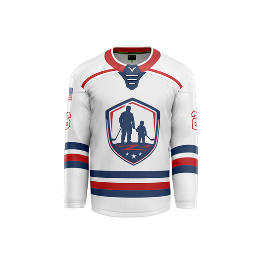 Nolensville Father/Son/Daughter Skate Custom Sublimated Reversible White Jersey