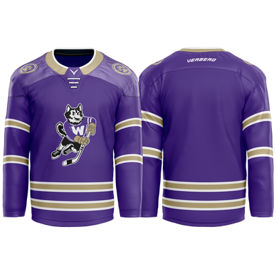 U of Washington Mens purple Sublimated with Twill Replica Jersey