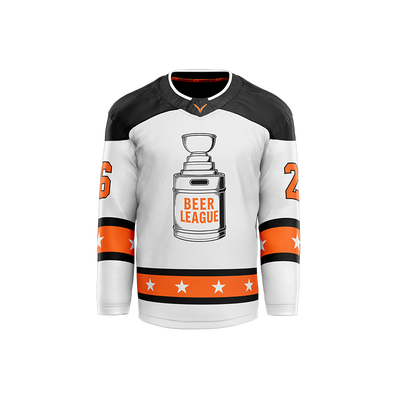 Howie Jennings Beer League Custom Hybrid White Jersey