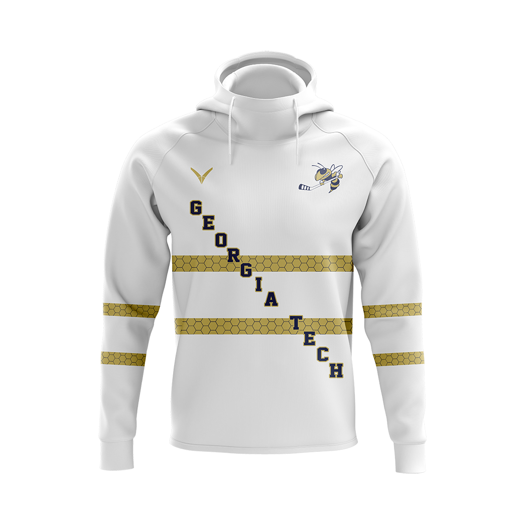 Georgia Tech Adult Solid Tech Fleece Hoodie Verbero