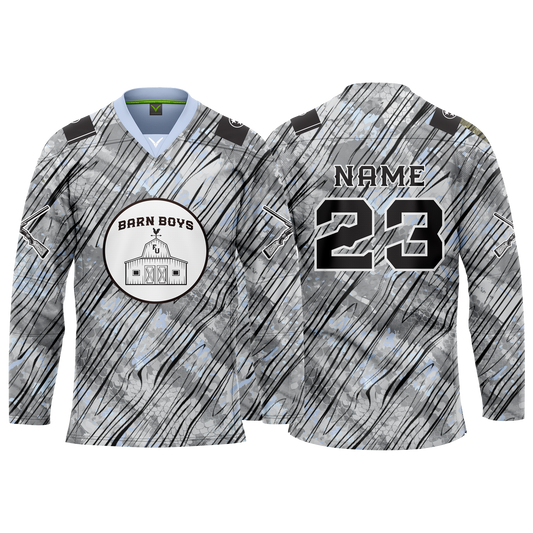 Barn Boys Custom White Camo Sublimated Jersey