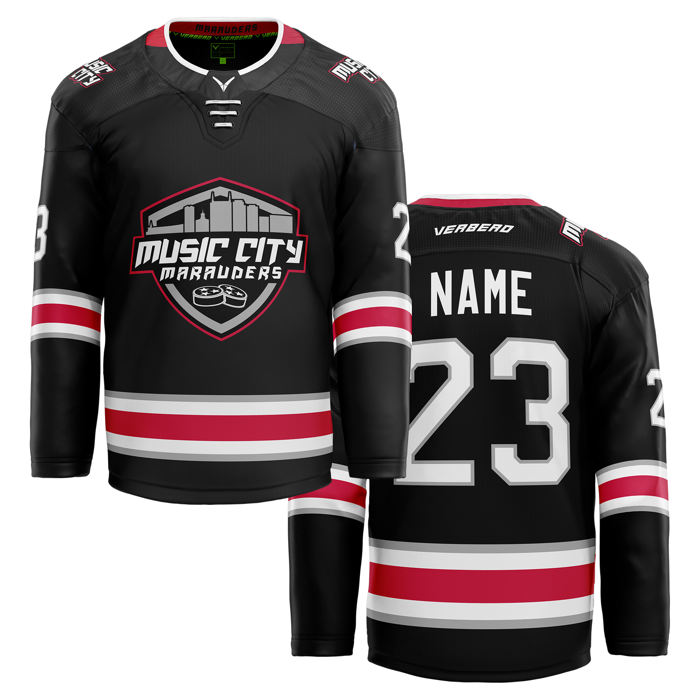 2013 Music City Marauders Custom Black Twill Jersey
