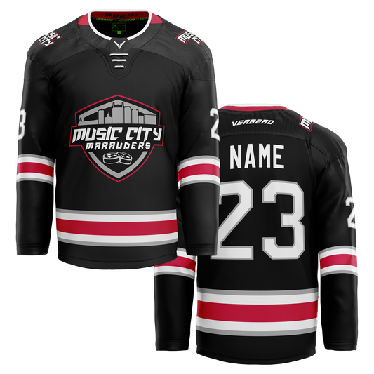 2013 Music City Marauders Custom Black Twill Jersey