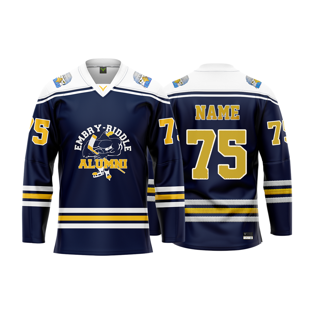 Embry Riddle Alumni Navy Custom Sublimated Jersey