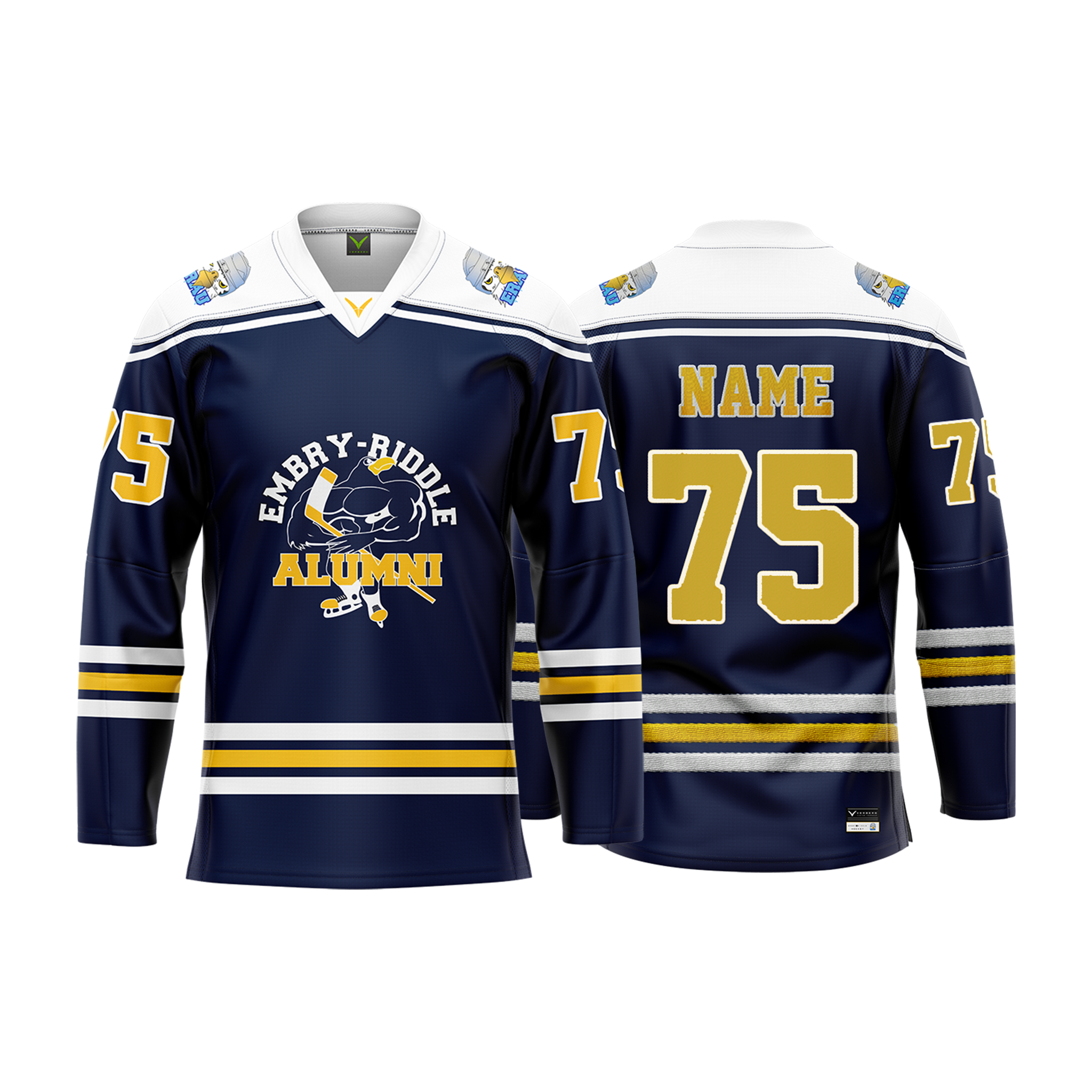 Embry Riddle Alumni Navy Custom Sublimated Jersey