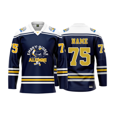 Embry Riddle Alumni Navy Custom Sublimated Jersey