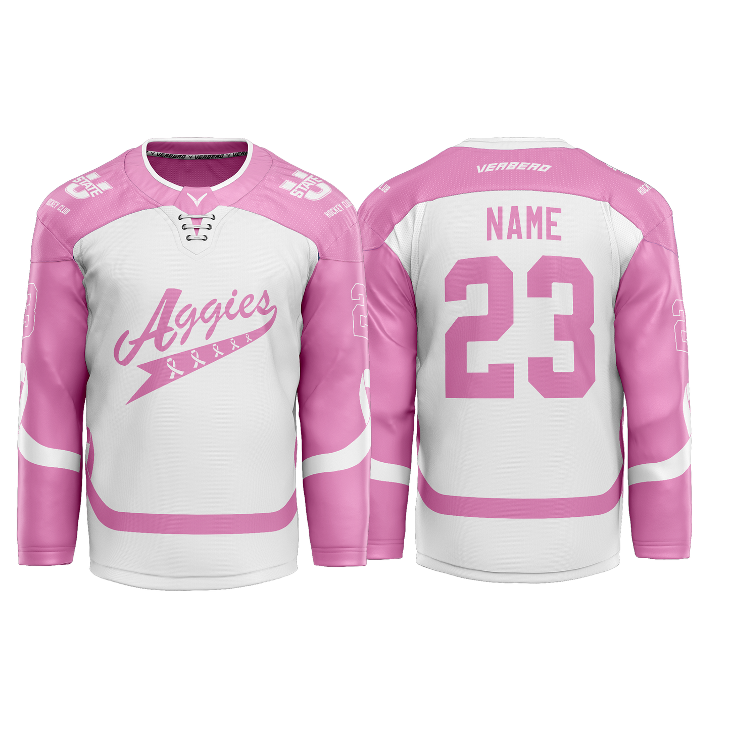 Utah State Breast Cancer Awareness Custom Sublimated Jersey