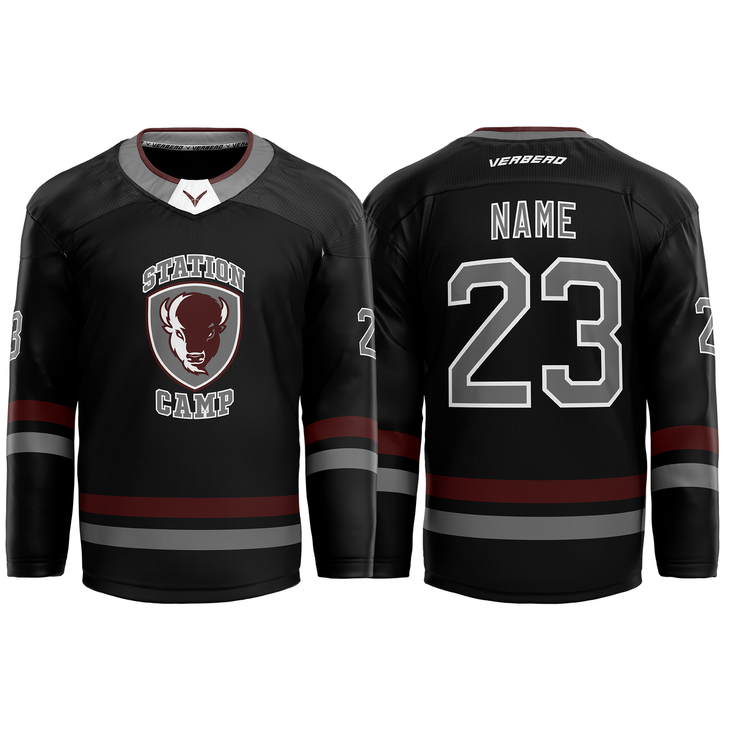 Station Camp Custom Hybrid Black Jersey