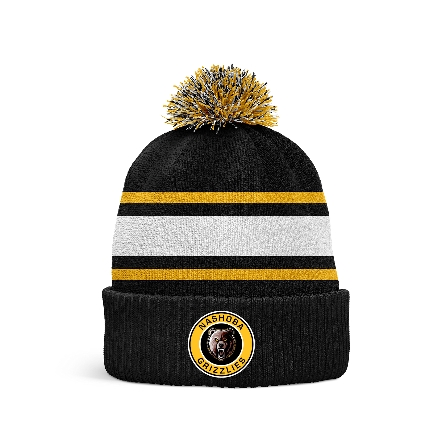 Nashoba Grizzlies Pom Beanie