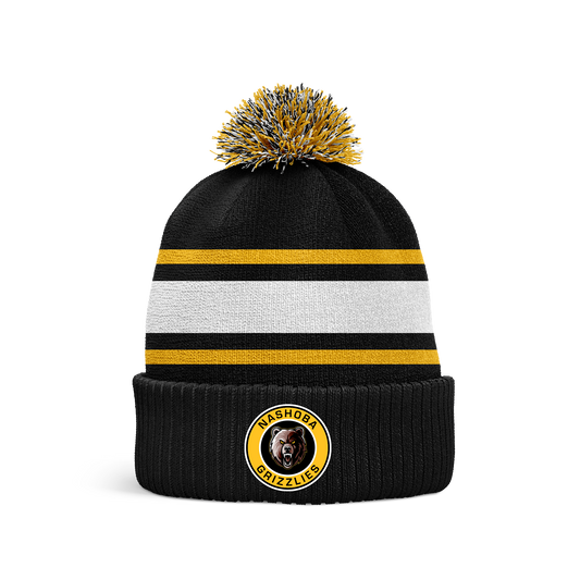 Nashoba Grizzlies Pom Beanie