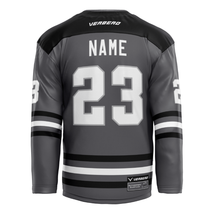 Rutherford Rampage Custom Sublimated Black Jersey