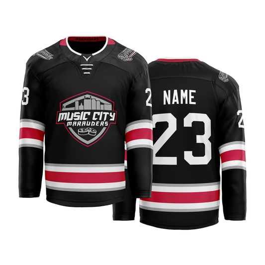 Music City Marauders Black Custom Sublimated Jersey