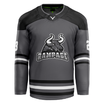 Rutherford Rampage Custom Sublimated Black Jersey