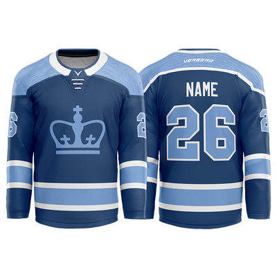 Columbia Hockey Blue Custom Sublimated with Twill Jersey
