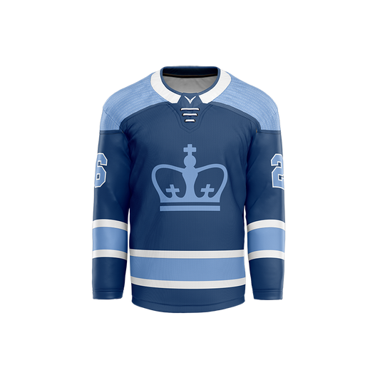 Columbia Hockey Blue Custom Sublimated with Twill Jersey