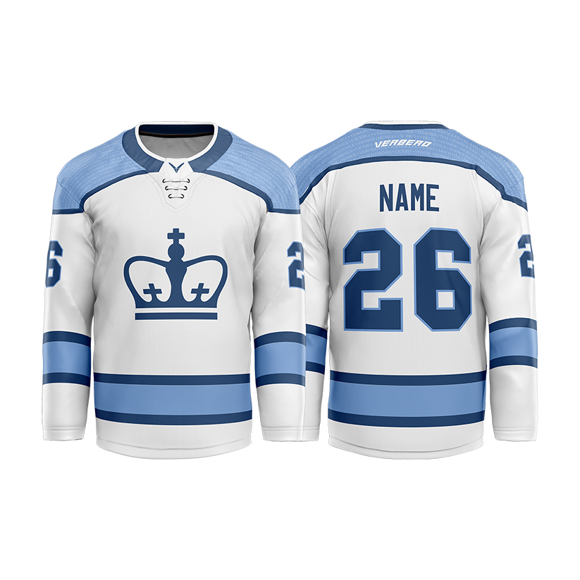 Columbia Hockey White Custom Sublimated with Twill Jersey