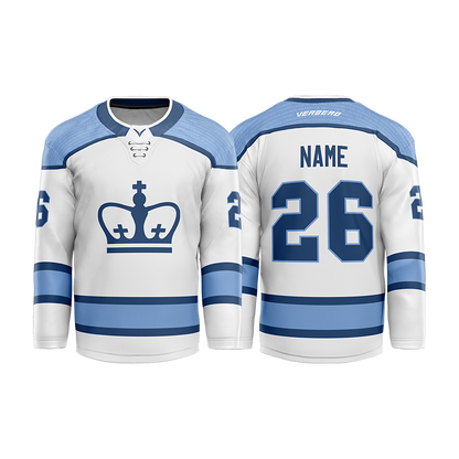 Columbia Hockey White Custom Sublimated with Twill Jersey