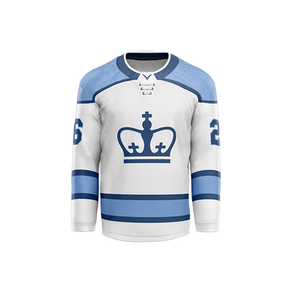 Columbia Hockey White Custom Sublimated with Twill Jersey