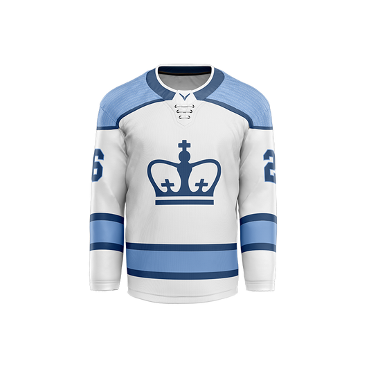 Columbia Hockey White Custom Sublimated with Twill Jersey
