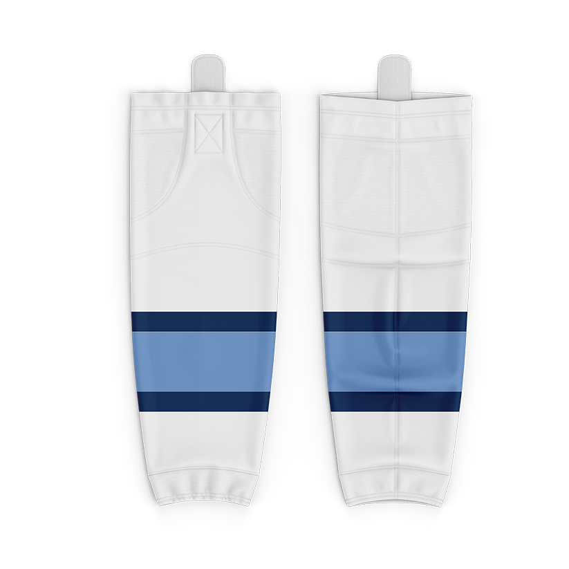 Columbia Hockey White Custom GameWear Socks