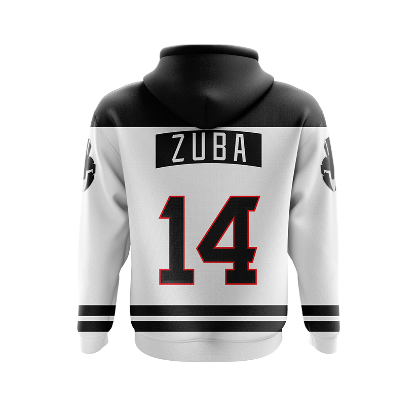 Trenton Trojans White Custom Fleece Hoodie