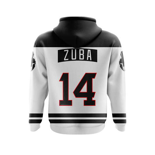 Trenton Trojans White Custom Fleece Hoodie