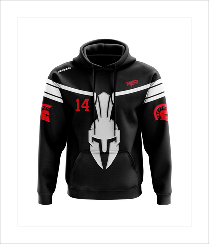Trenton Trojans Black Custom Fleece Hoodie